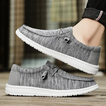 Canvas Shoes Men Casual Slip on Shoes Alpargatas Hombre Moccasins Mocassin Homme Lightweight Breathable Plus Big Size 50