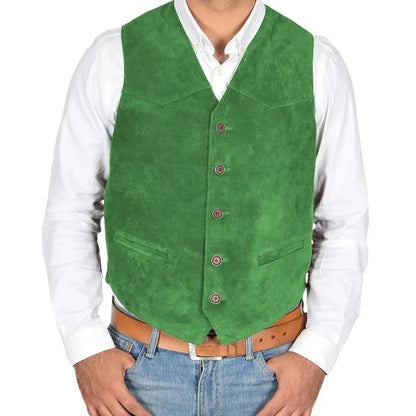 Men Vest Black Single Solid Button Frosted Velvet Waistcoat For Banquet Birthday Wedding Business Work Daily Set Men Suit Vest