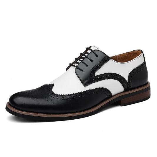 2026 New Brocker-carved Derby Men's Shoes Spring Summer New Business Formal Casual Shoes Male Fashion Big Size Leather Shoe Man