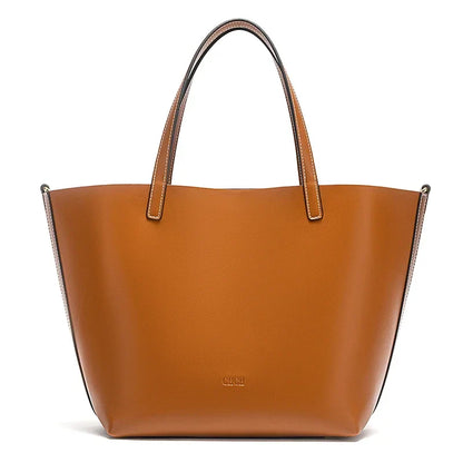 Autumn and Winter Classic Solid Color Retro Handbag, Women's New Large Capacity Tote Bag
