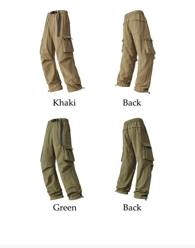 Outdoor Hiking Pants Male Waterproof Wear-Resistant Trekking Paratrooper Trousers Autumn Breathable Mountaineering Cargo Pants