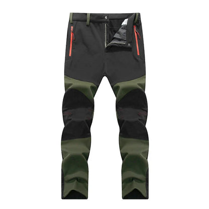 Men Trekking Pants Hiking Snow Autumn Winter Outdoor Soft Shell Thick Cloth Windproof Colorful Warm Camping Trousers