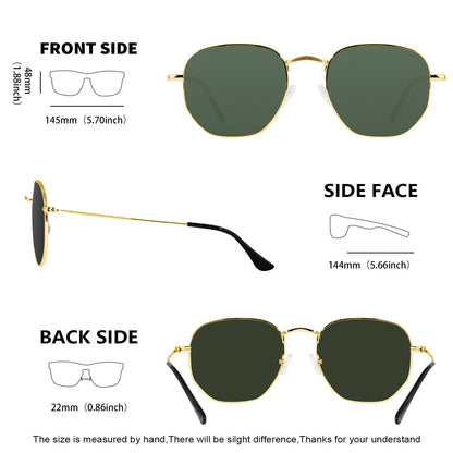 Polarized Sunglasses for Big Wide Heads Men And Women XL Size Metal Glasses Driving Sunglasses 8201