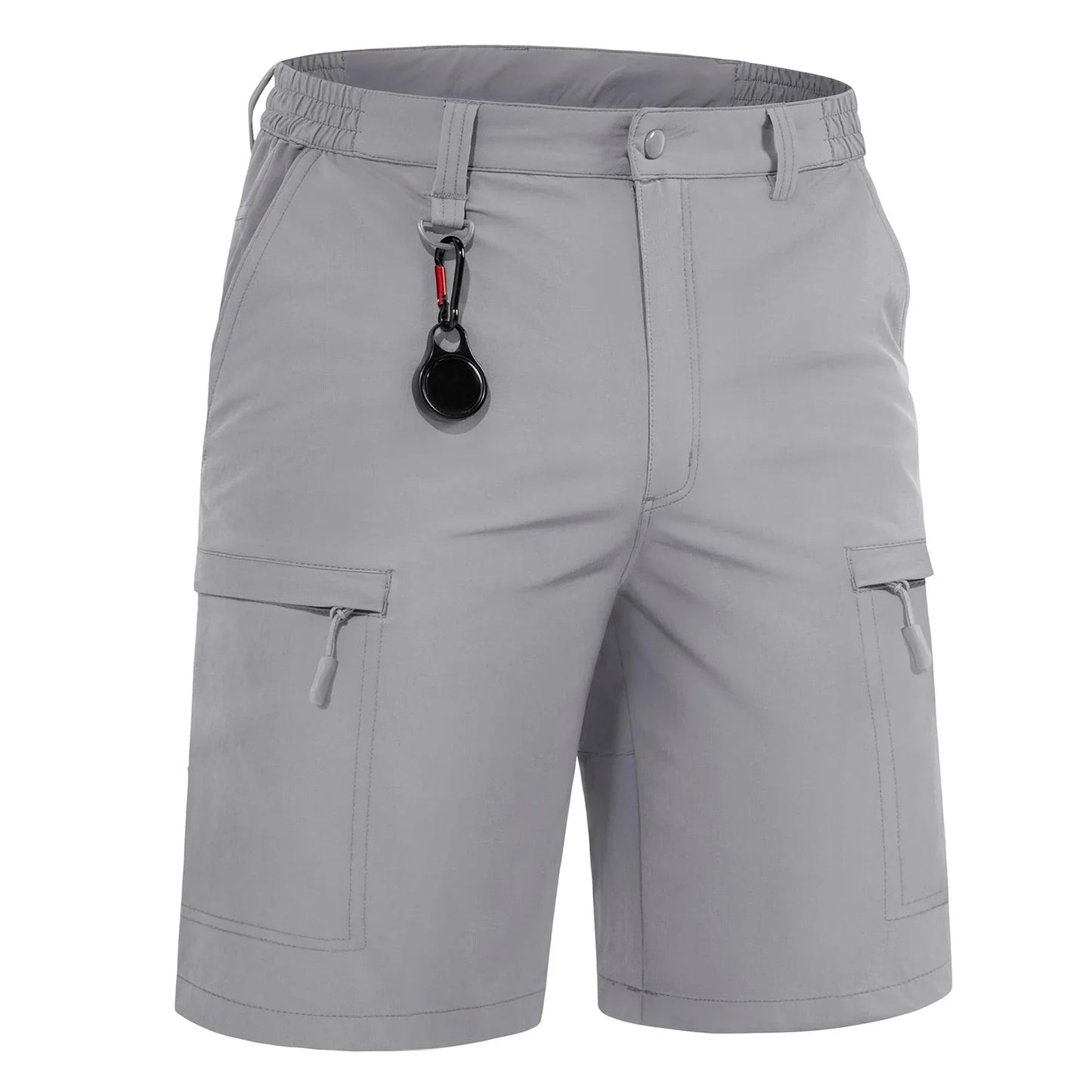 Summer Moisture Wicking Casual Shorts Mens Cargo Work Shorts Running Jogging Sports Bottoms Nylon Rip-Stop Short Pants