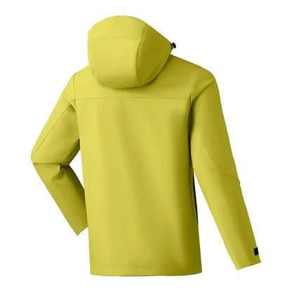 Unisex Waterproof Windbreaker Jacket - Single-Layer Raincoat for Hiking, Camping - Certified Moderate Rain Protection