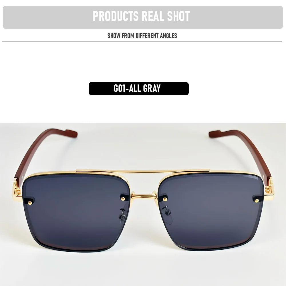 UV400 Protection Square Sunglasses Women 2026 Luxury Brand Design Sunglass Men Vintage Fashion Glasses Dropshipping Gafas De Sol