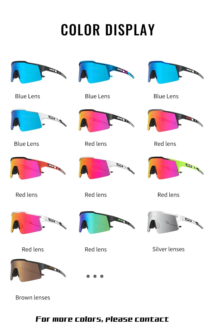 Cycling Sunglasses UV400 Cycling Glasses Polarized Built-in Myopia Frame Man Bicycle Eyewear Outdoor MTB Bike Goggles