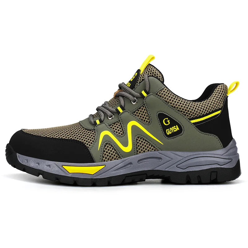 2022 Latest Summer Safety Work Shoes For Men Breathable Indestructible Steel Toe Boots Male Footwear Anti-smash Hiking Shoes