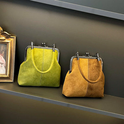 Women's Retro Frosted Splice Handbag Large Leisure Travel Trip Shopping Work Commuting Crossbody Shoulder Bag Elegant Clutch Bag