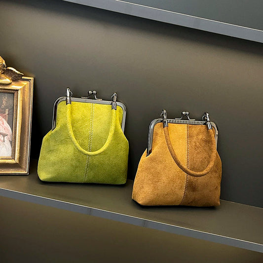Women's Retro Frosted Splice Handbag Large Leisure Travel Trip Shopping Work Commuting Crossbody Shoulder Bag Elegant Clutch Bag