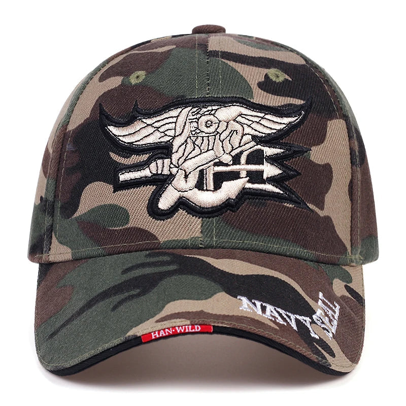 Unisex Seal Assault Team Embroidery Baseball Caps Spring and Autumn Outdoor Adjustable Casual Hats Sunscreen Hat
