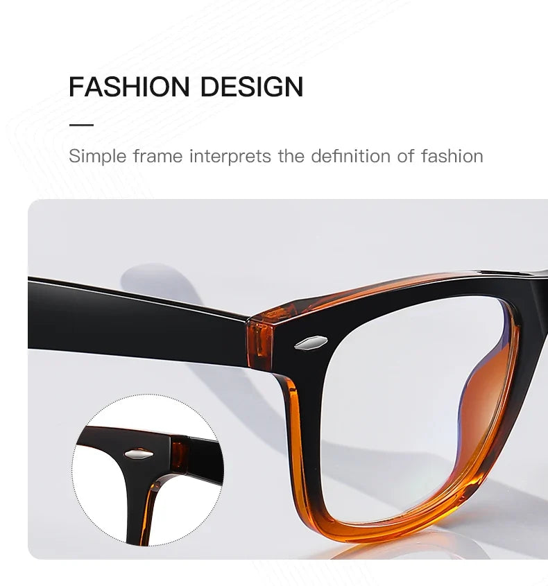 Personalized Fashion New Design Geometric Polygonal Reading Anti Blue Light Glasses Customizable Prescription PFD2102