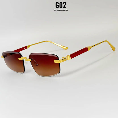 Rimless Sunglasses Women 2026 UV400 Protection Fashion Glasses Vintage Sunscreen Shades Lentes De Sol Mujer Lunette Soleil Femme