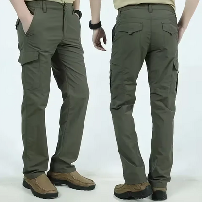 Summer Casual Lightweight Army Military Long Trousers Male Waterproof Quick Dry Cargo Camping Overalls Breathable Tactical Pants