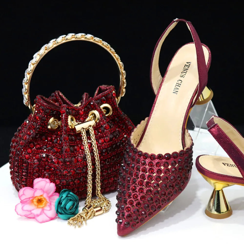 2024 New INS Pointed Shoes And The Same Style Envelope Bag Two Ways To Wear Fashion Shoes And Shoulder Bags