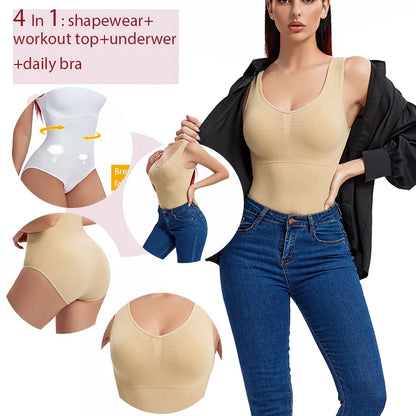 Women Shapewear Bodysuit New Tummy Control Waist Trainer Thong Body Shaper Fajas Colombianas Slimming Underwear