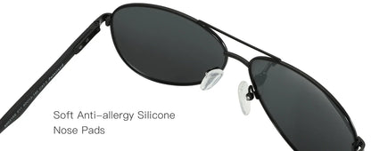 Aluminum Vintage Uv400 Pilot Polarized Sunglasses Shade for Men Driving Fishing Sun Glasses