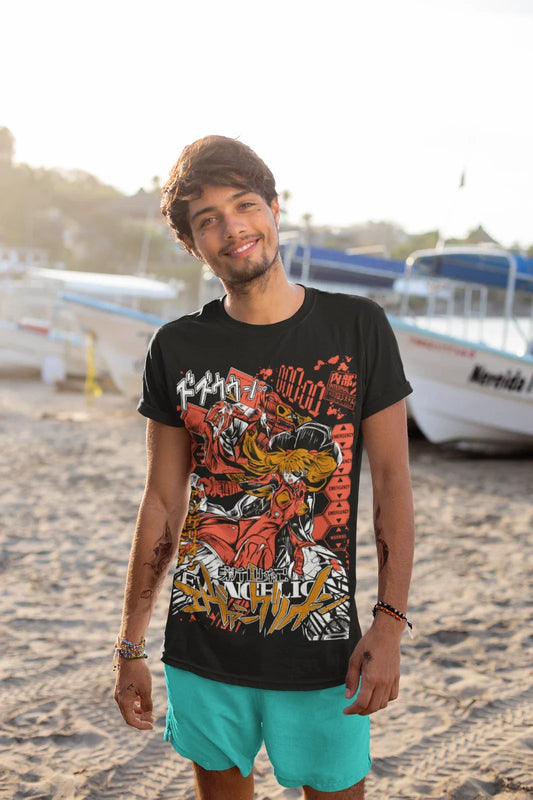 Neon Genesis Evangelion T-shirt Eva Unit 01 Japanese Anime Shirt T-shirt Short Sleeve Men Women Summer Crew Neck Cotton Tee