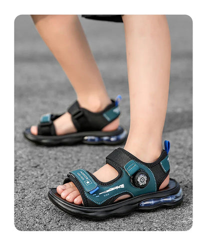 Summer New Air Cushion Sandals Children's Sports and Leisure Shoes Teenagers and Children Outdoor Water Beach Quick Drying Shoes