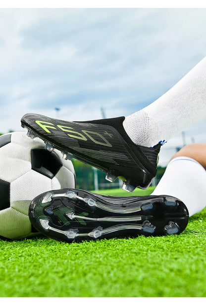 New Men Soccer Shoes Non-Slip Indoor Futsal Football Boots Match Grass Cleats High-quality Sneakers Hot-selling High-top Outdoor