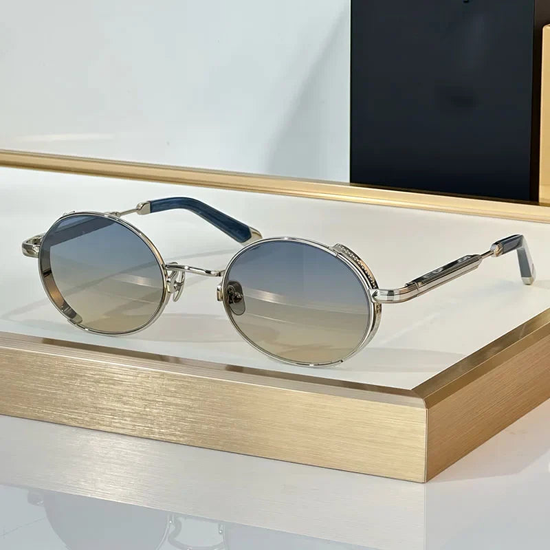 Orang Oavl Alloy Germany Sunglasses for Men Women UV400 High Quality Handmade Gradient Classical Optical Eyeglasses with Case
