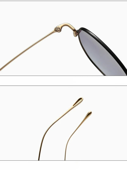 Pure Titanium Ultra Light  Round Women Sunglasses Fashion Outdoor Sports UV400 Men Sunglasses Can Be Paired Prescription Lenses