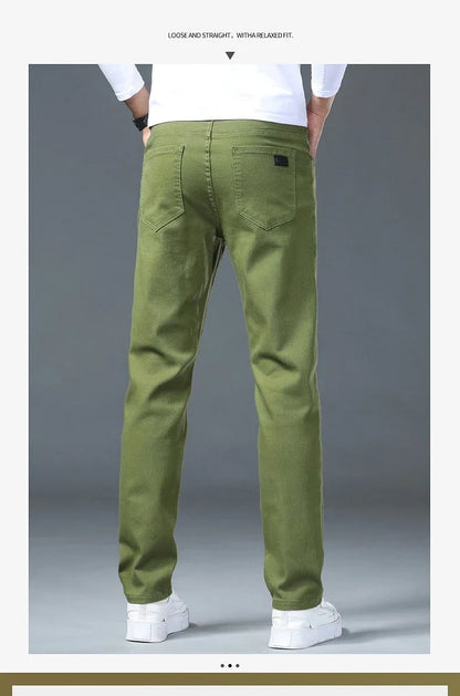 New Autumn Stretch Jeans Men's Clothing Slim Fashion Comfortable Hip-hop High Streetwear Male Elasticity Denim Trousers