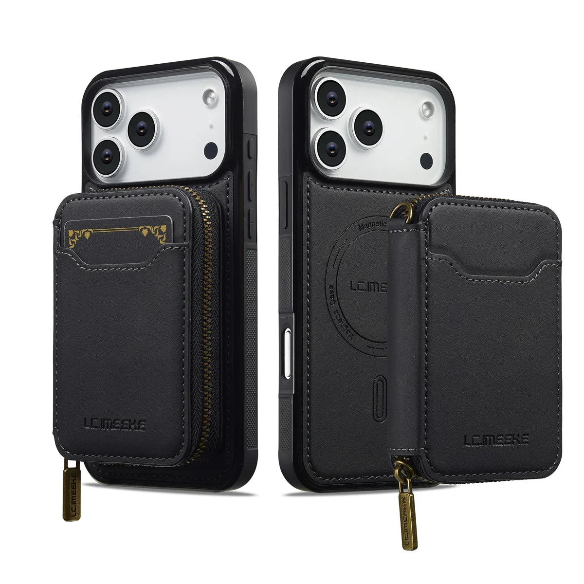 Detachable Magnetic Wallet Leather Phone Case for IPhone 17 Pro Max Air 16 Plus 15 14 13 12 11 Pro 16E Anti-Theft Brush Cover