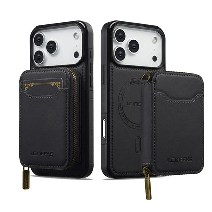 Detachable Magnetic Wallet Leather Phone Case for IPhone 17 Pro Max Air 16 Plus 15 14 13 12 11 Pro 16E Anti-Theft Brush Cover