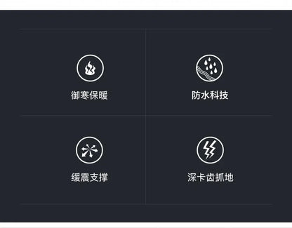 Men Genuine Leather Boots Men's English Style Thick Bottomed Work Clothes Shoes Winter Outdoor Mid Top Men's Boots