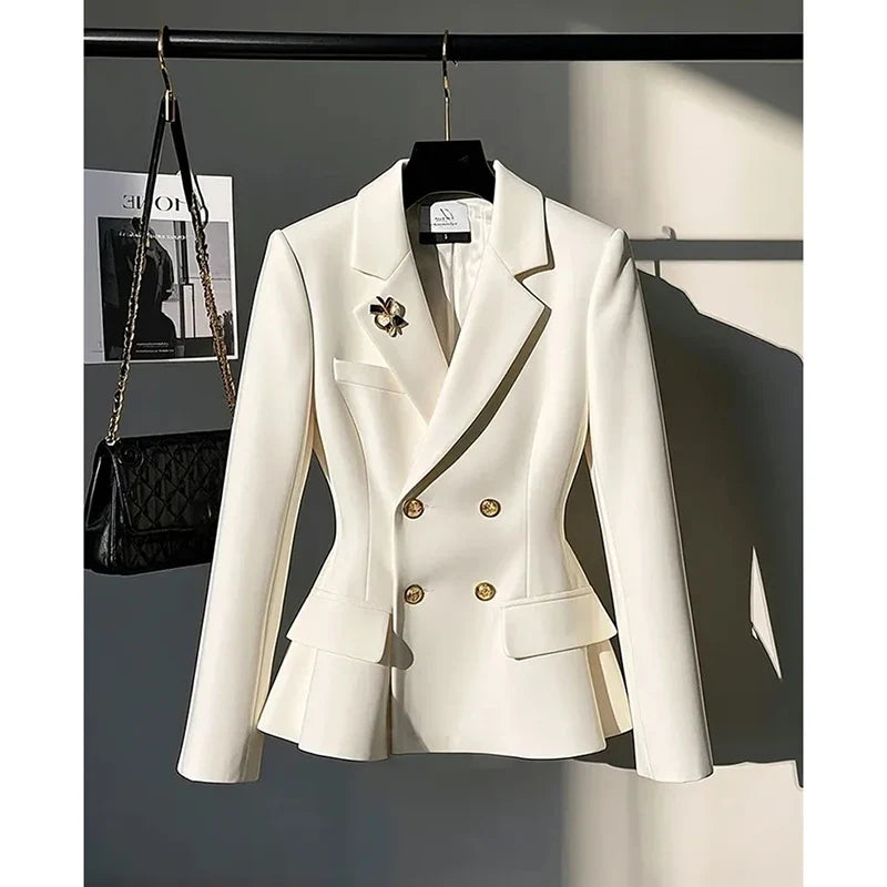 2025 Spring Autumn Short Temperament Casual Ladies Suit Coat Korean Version High-end Comfortable Women's Small Blazer Jacket
