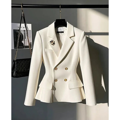 2025 Spring Autumn Short Temperament Casual Ladies Suit Coat Korean Version High-end Comfortable Women's Small Blazer Jacket