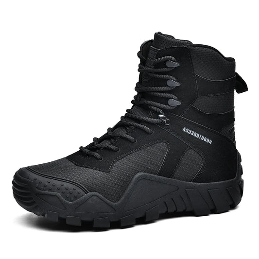 Outdoor High Top Mens Hiking Boots Waterproof Men Trekking Boots Hunting Sneakers Mountain Climbing Boots Botas Tacticas Hombre