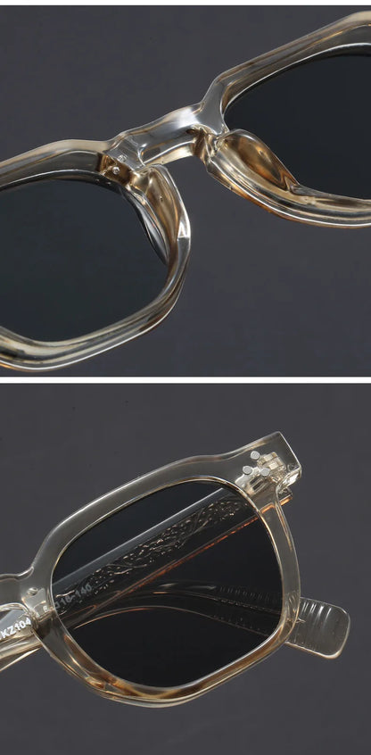 New Fashion Personalized Simple Geometric Design Polarized Sunglasses UV Protection Customizable Prescription  1045