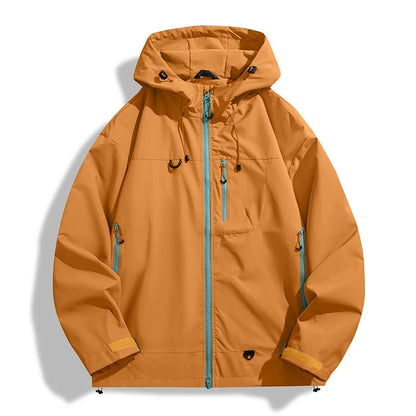 Men Women Waterproof Hiking Jacket Trekking Camping Mountaineering Windbreaker Unisex Outdoor Sport Windproof Rain Coat