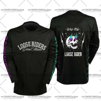 2025 newcomer motorcycle riding jerseys Loose rider shirt DH off-road motorcycle breathable sports T-shirt