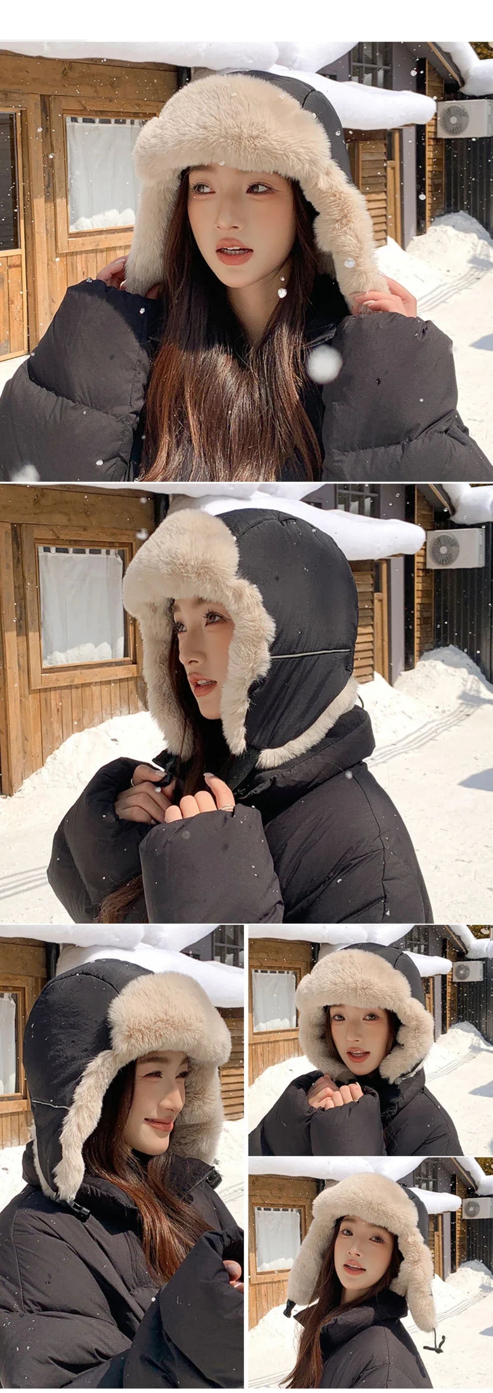 Russian Hat Ushanka Men Women New Thick Warm Winter Fur Hat Windproof Snow Ski Trapper Earflap Cap Male Female Bomber Hat