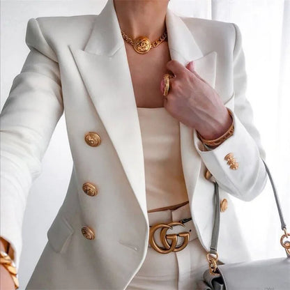 Casual Long Sleeve Blazers Femme Women Coat 2025 Fashion Jacket Outerwears Office Blazer Woman Clothes Spring Autumn