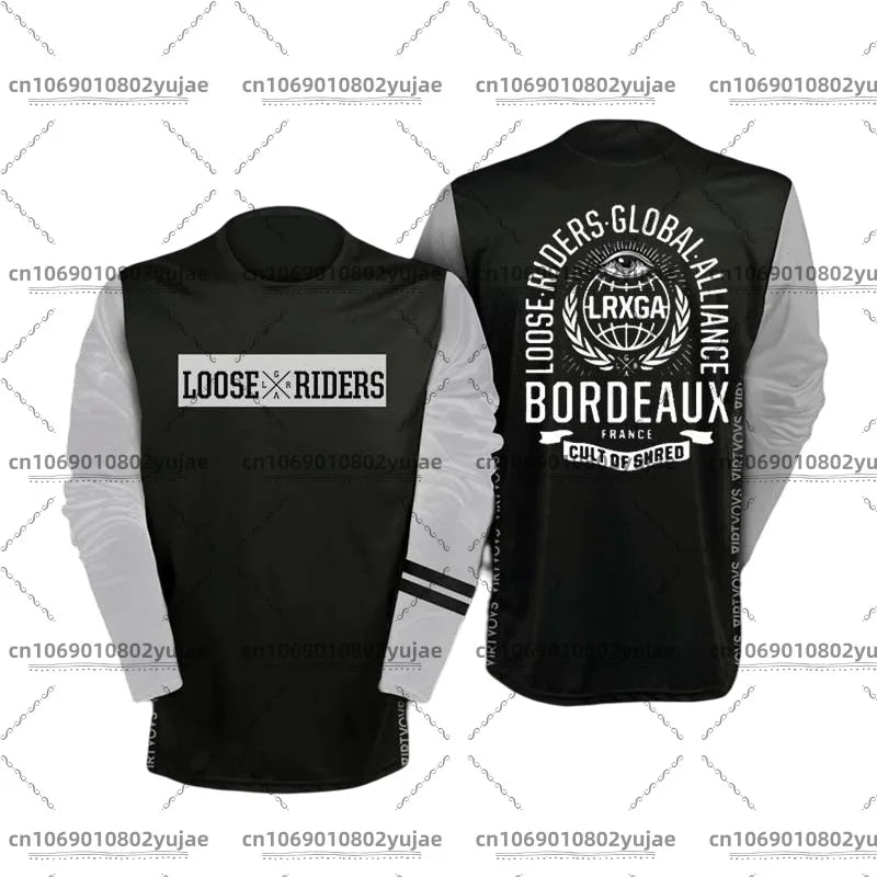 2025 newcomer motorcycle riding jerseys Loose rider shirt DH off-road motorcycle breathable sports T-shirt