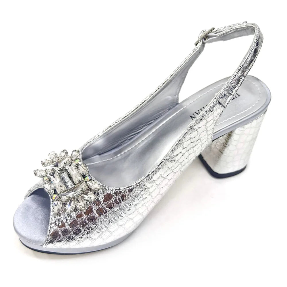 Fashion Italian Shoe and Bag Set Designer Women 2024 African Ladies Shoes and Bags Decorated with Rhinestone Wedding Women Pumps