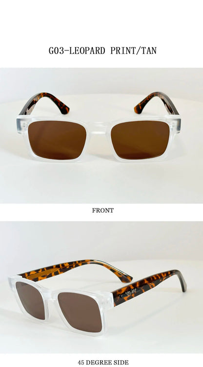 Polarized Sunglass Men Vintage Sunscreen Square Sunglasses Women Trendy Fashion Glasses Gafas De Sol Hombre Lunette Soleil Femme