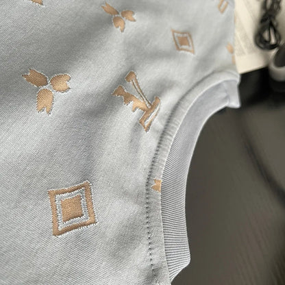 0-5Years New Baby Boys Girls Summer Clothes Multi Symbol Hot Dye T-shirt Denim Shorts 2pcs/sets Children Clothing Tracksuits Set