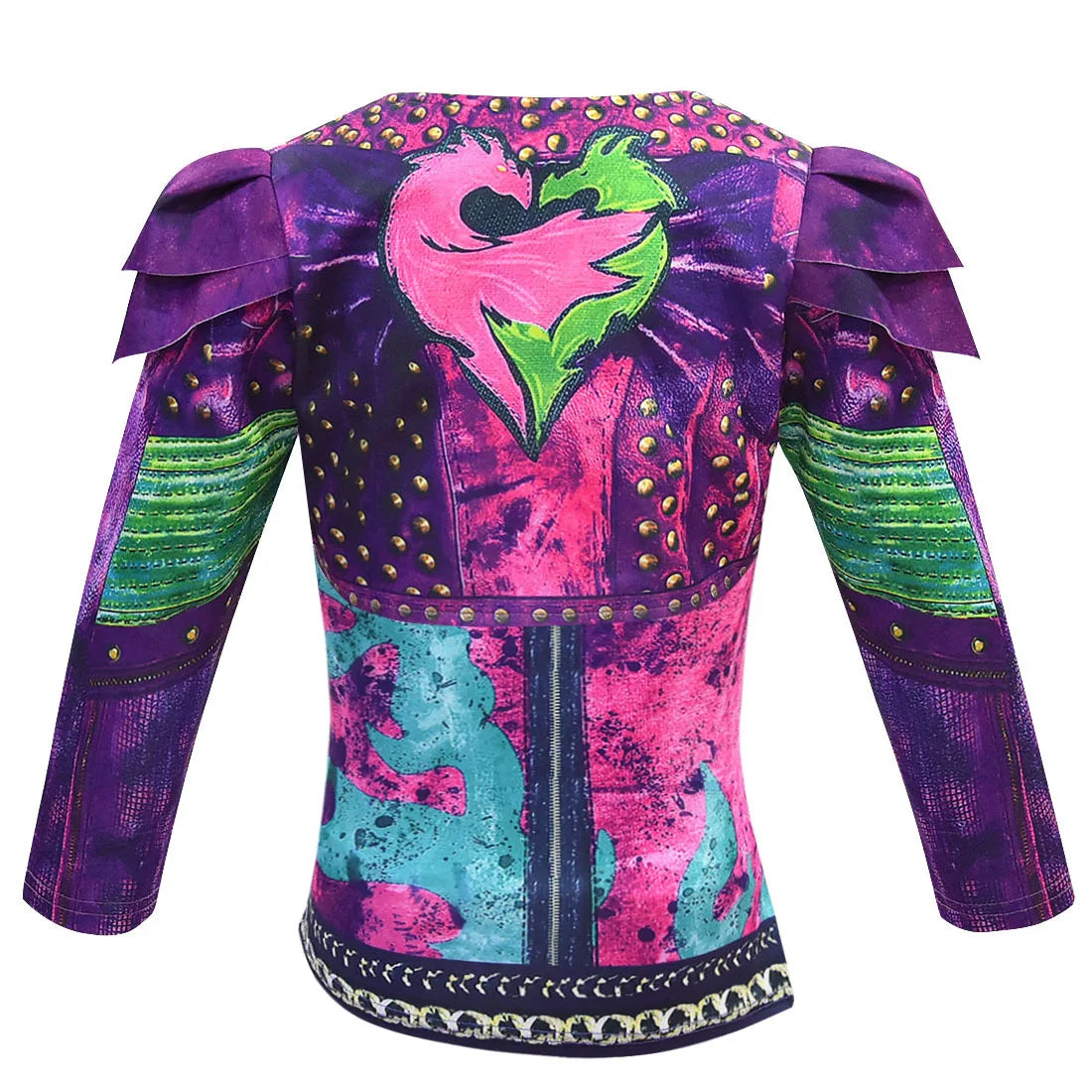 Girls Evie Mal Cosplay Costume D-Descendants 3 Kids Christmas Halloween Clothing Uniform + Wig Sets Children Party Birthday Gift