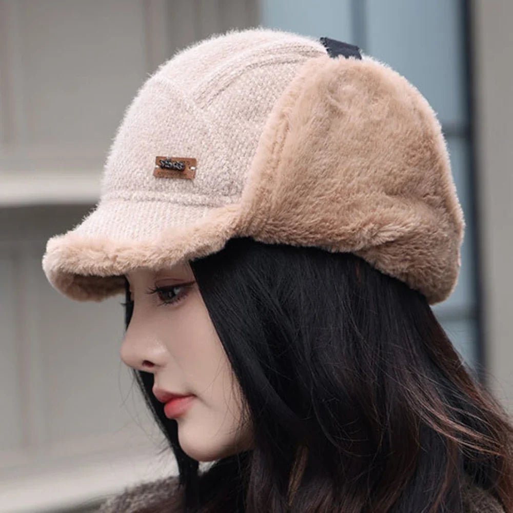 Russian Hat New Thick Warm Winter Htas for Men Women Fleece Lined Riding Hat Male Female Snow Ski Earflap Cap Bomber Hat