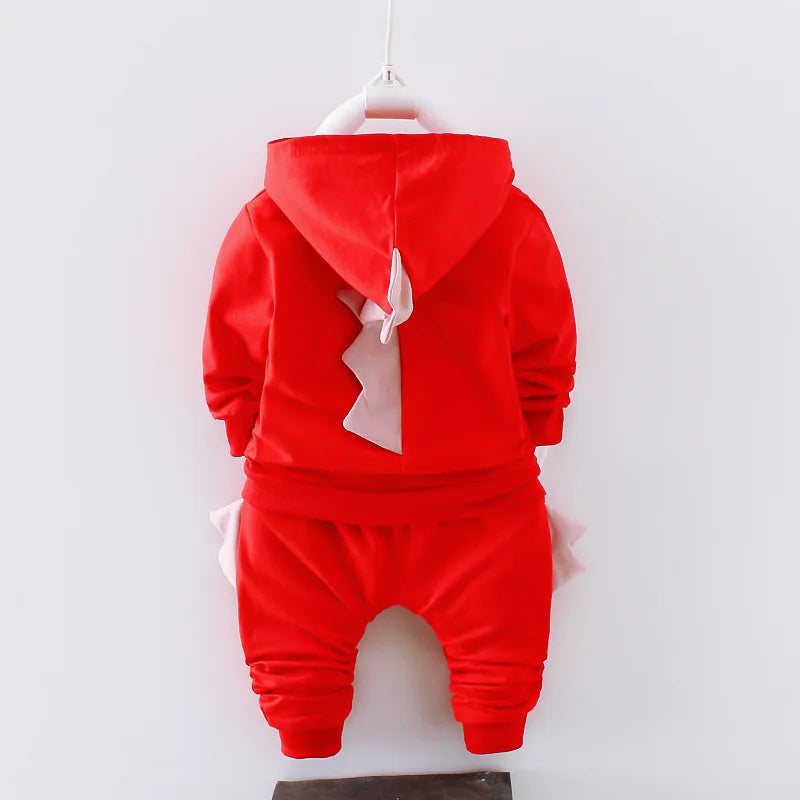 New Autumn Baby Clothes Children Boys Hooded Jacket T-Shirt Pants 3Pcs/Set Toddler Girls Clothing Infant Costume Kids Tracksuits