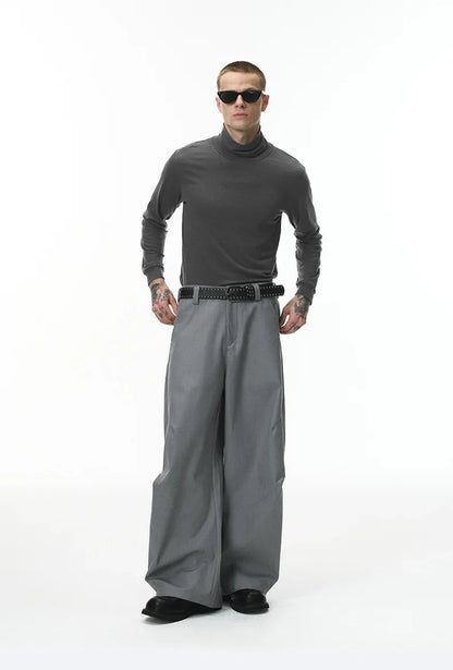 Autumn New Arrival Slim Fit Long-Sleeved Wool Turtleneck Base Layer T-Shirt High-quality Men's Slim-fit Undershirt-190g