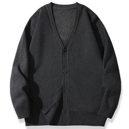 2026 New Men's Casual Long Sleeved Velvet Sweater Cardigan Knitted Jacket Top Autumn and Winter Fashionable Versatile Jacket