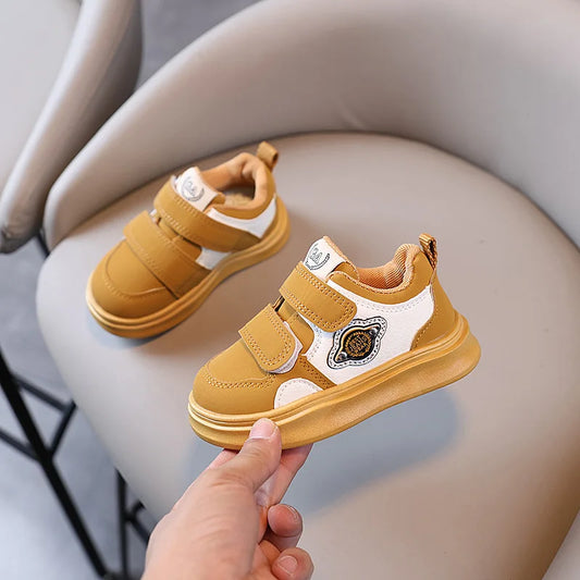 Autumn Winter New Children's Sports Shoes Boys' High Top Board Shoes Girls' Little White Fashion Children's Basketball Shoes