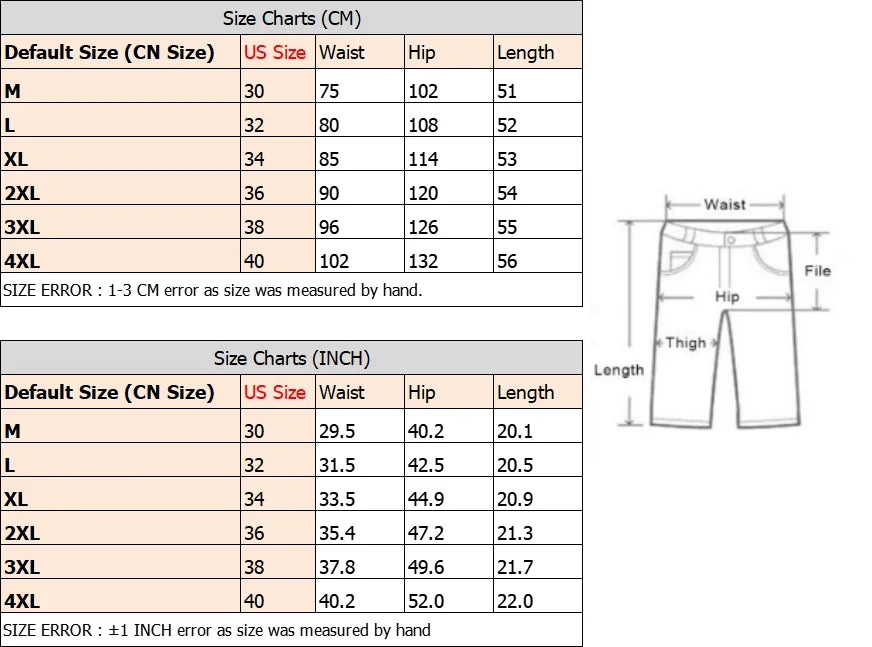 Summer Cargo Shorts Men's Quick Dry Hiking Fishing Shorts Multi-pockets Stretch Waist Casual Shorts Outdoor Male