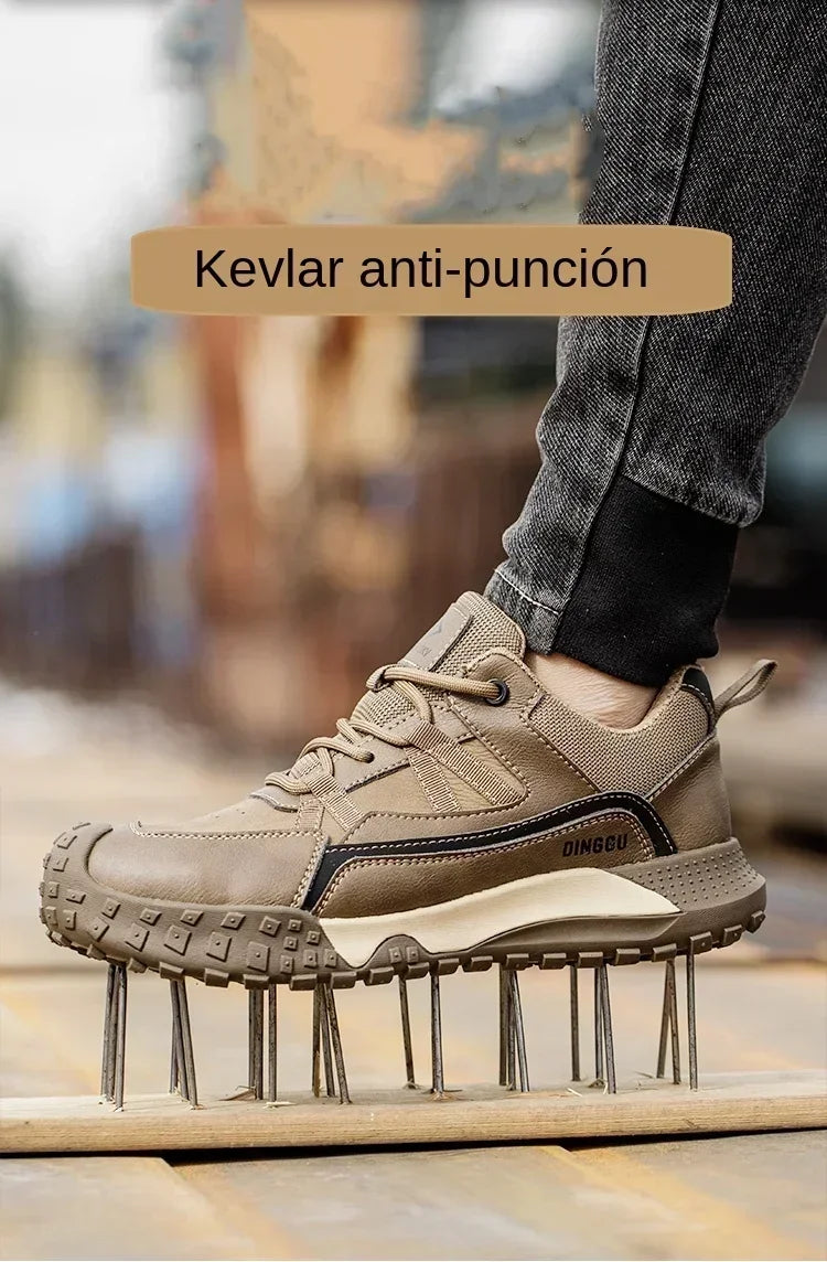 Fashion Insulation 10kv Mens Anti-smash Work Boots Anti-smash Anti-puncture Work Sneakers Indestructible Protective Safety Boots
